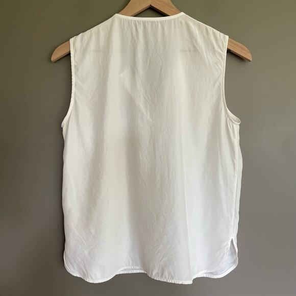 ATM ANTHONY THOMAS MELILLO Silk Charmeuse Blouse Chalk Ivory White Size XS Chic - Picture 13 of 16
